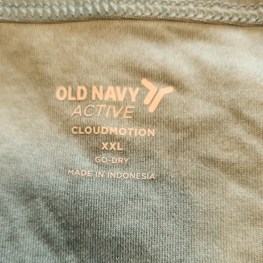 Old Navy Active Seafoam Green Cloudmotion Go-Dry Lightweight Top, NWT, XXL - Picture 2 of 7